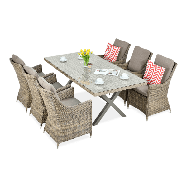 Zestaw Mebli z Technorattanu Napoli 6200 Brown