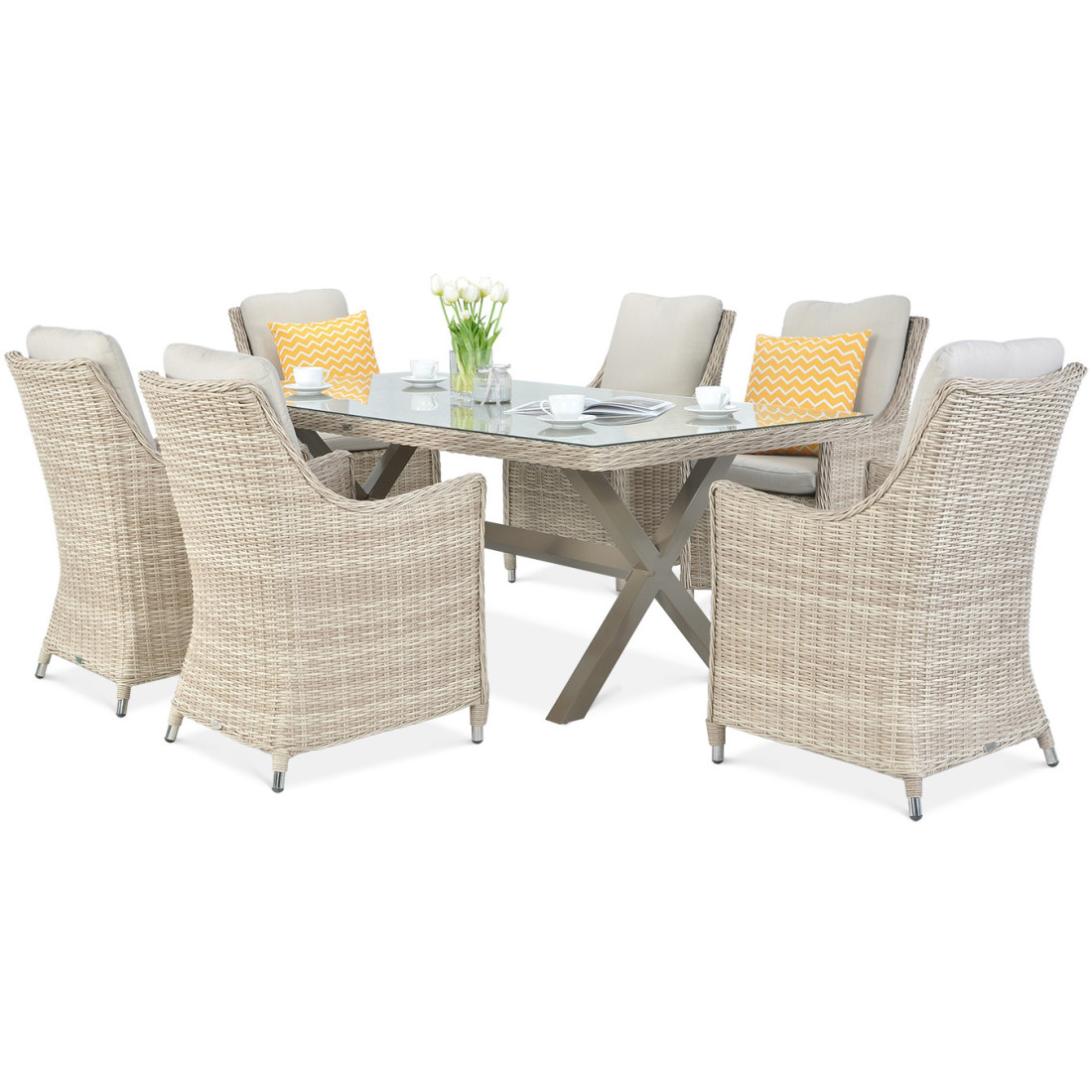 NAPOLI 6/200 LIGHT BEIGE SET