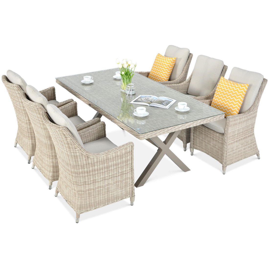 NAPOLI 6/200 LIGHT BEIGE SET