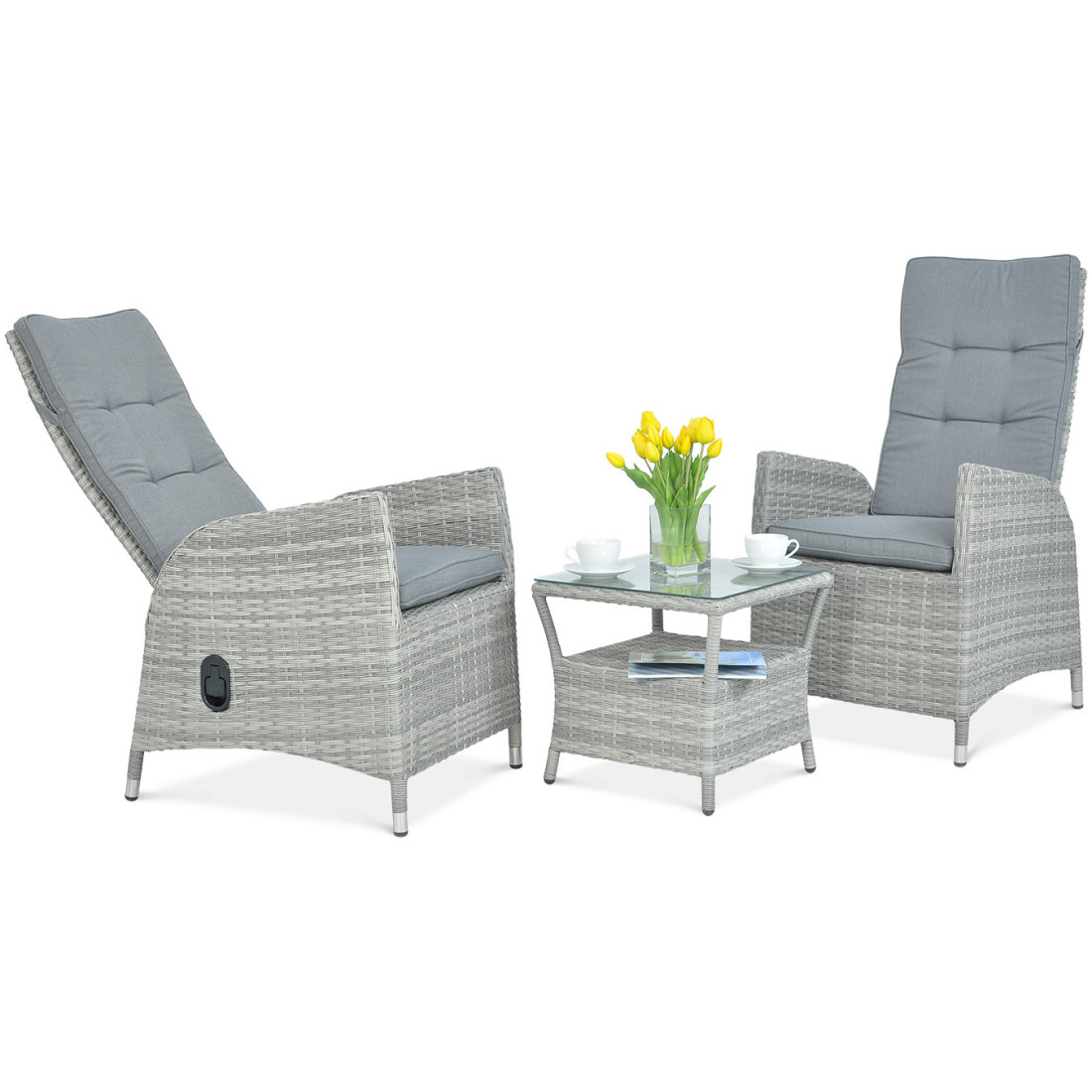 Zestaw ogrodowy Malta Duo Stone Grey