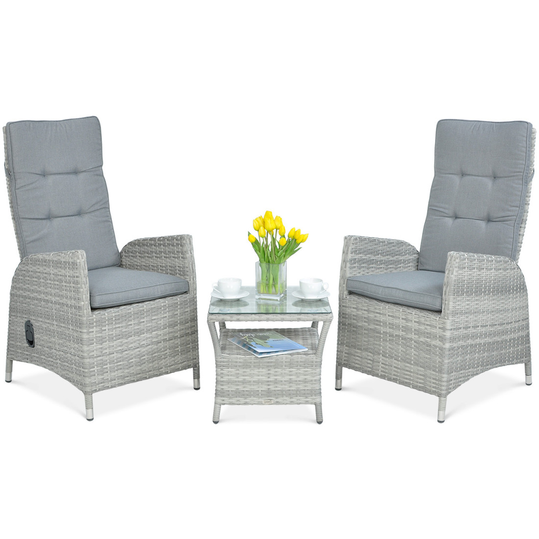 Zestaw ogrodowy Malta Duo Stone Grey