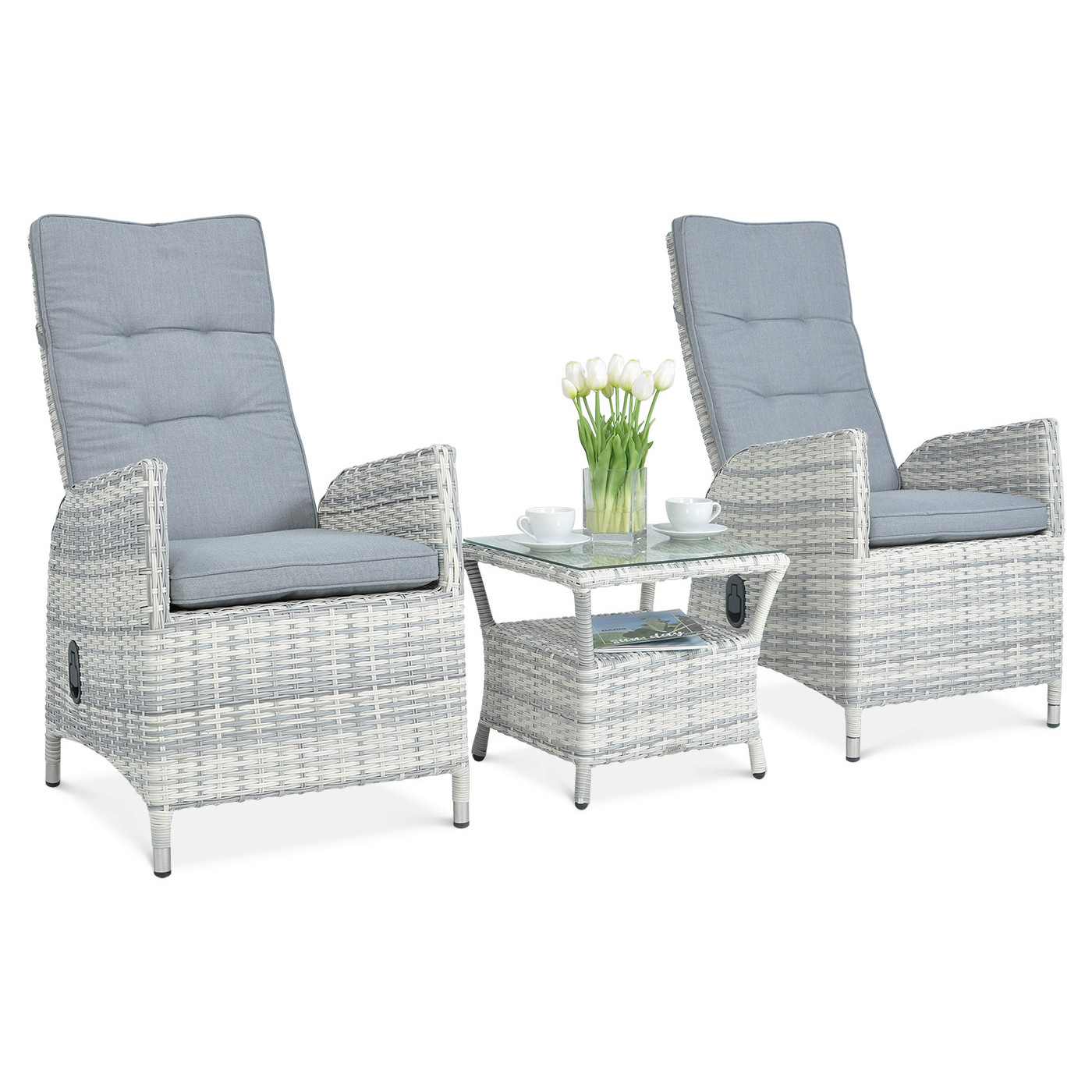 MALTA DUO ZESTAW WHITE GREY