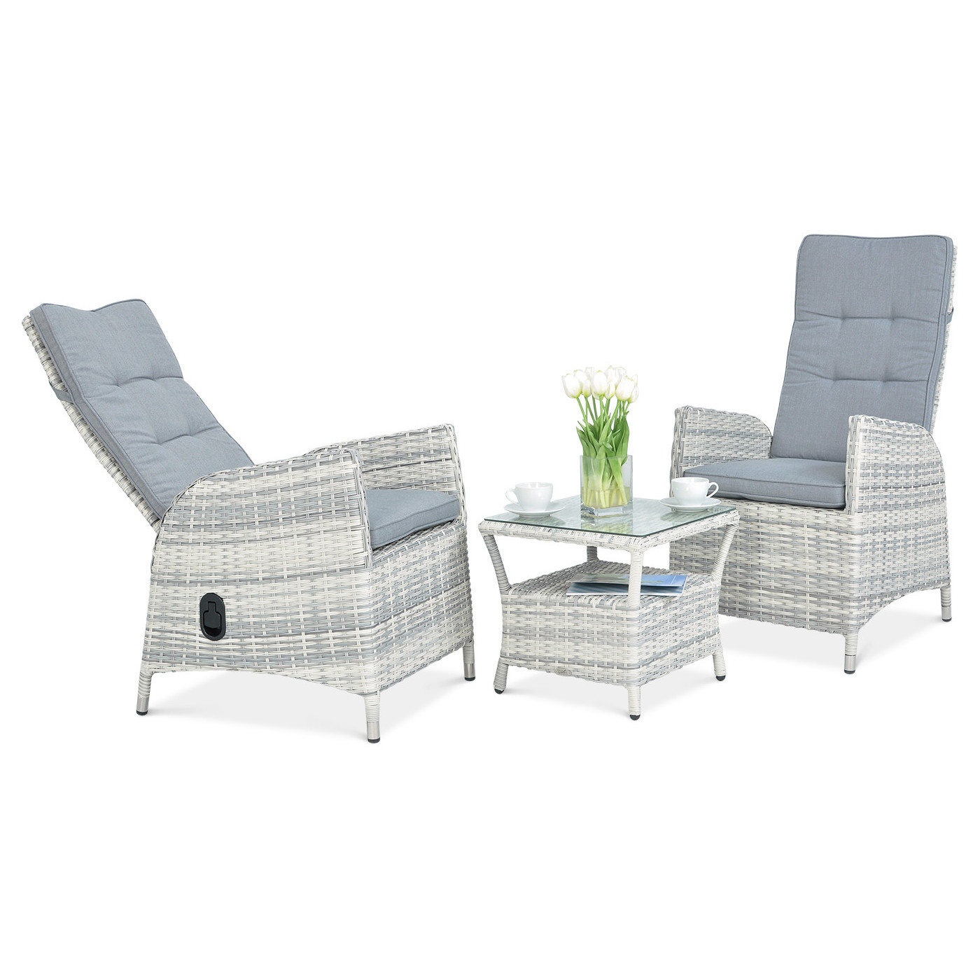 MALTA DUO SET WHITE GREY