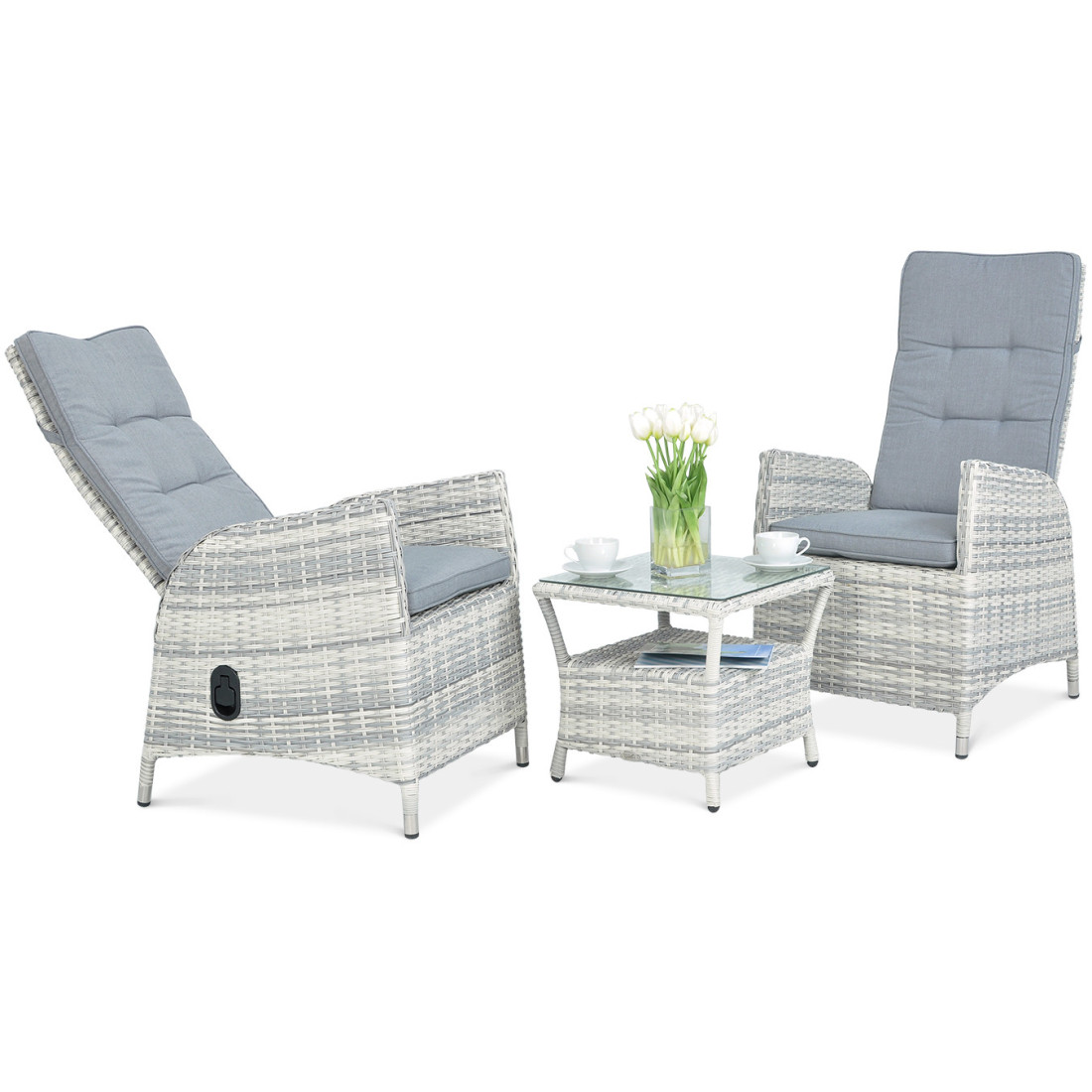 MALTA DUO SET WHITE GREY