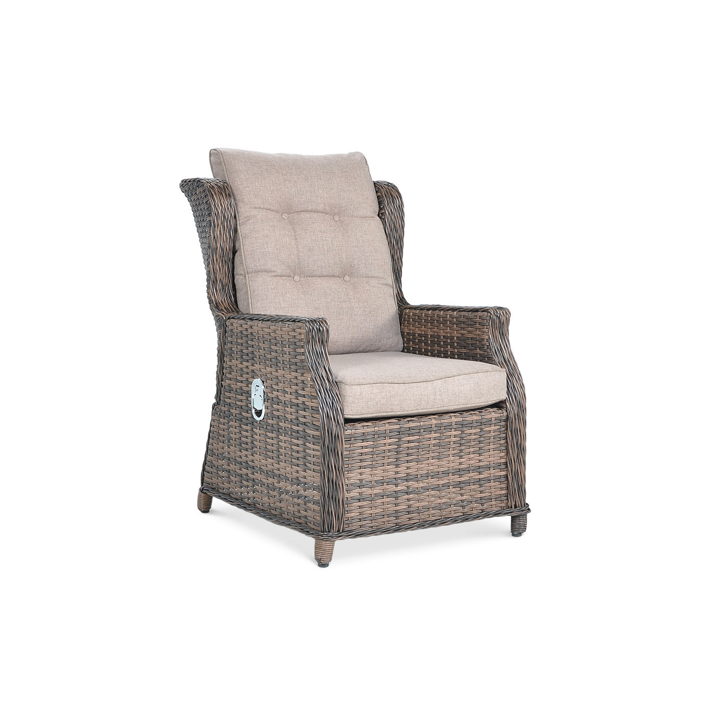 BALTIMORE DINING SET + BROWN PUFFS