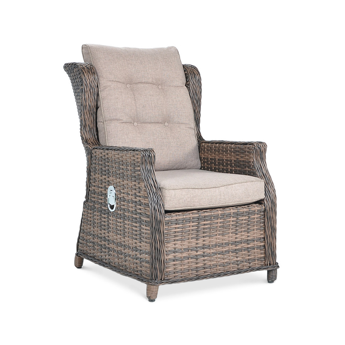 BALTIMORE DINING SET + BROWN PUFFS