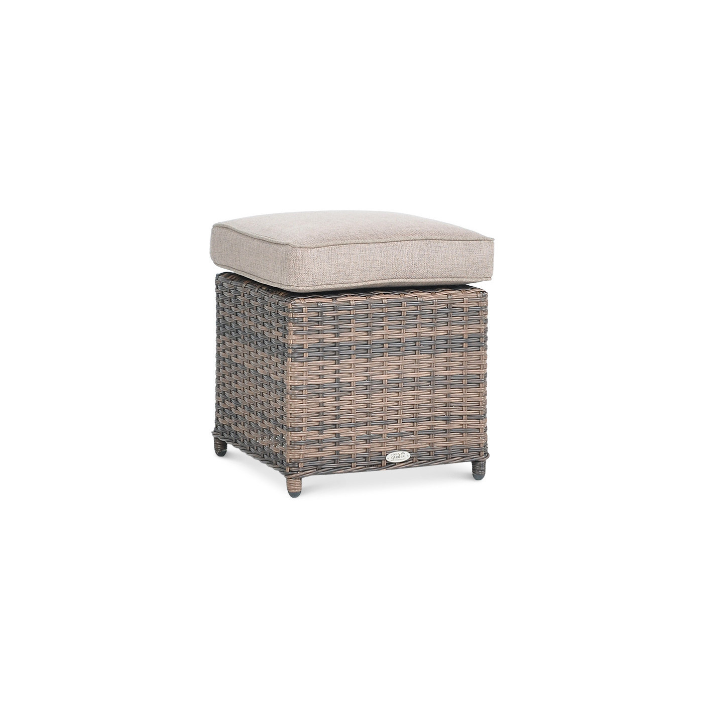 BALTIMORE DINING SET + BROWN PUFFS