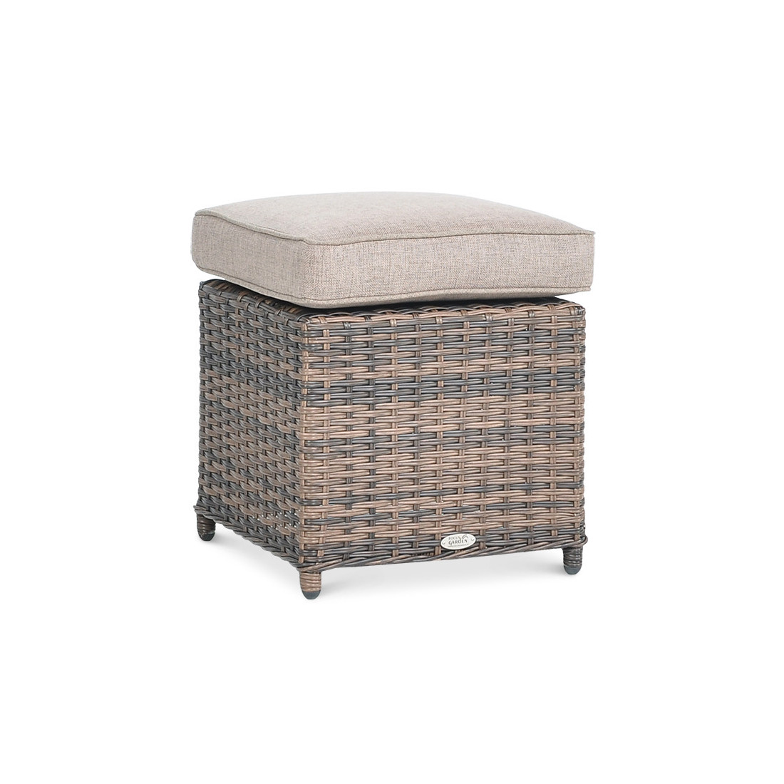 BALTIMORE DINING SET + BROWN PUFFS