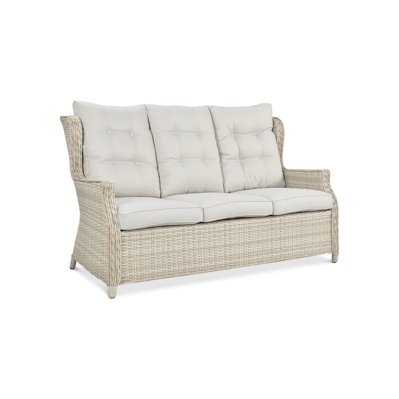 Meble technorattanowe Baltimore Dining Pufy Beige