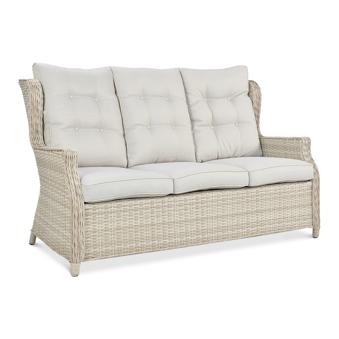 BALTIMORE DINING SET + BEIGE PUFFS