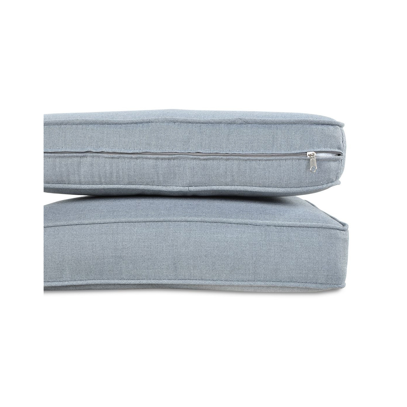 Meble technorattanowe Baltimore Dining Pufy White Grey