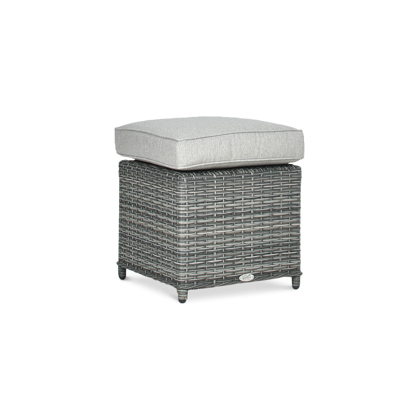 BALTIMORE DINING SET + PUFFS DARK GREY