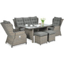 BALTIMORE DINING SET + MELANGE PUFFS