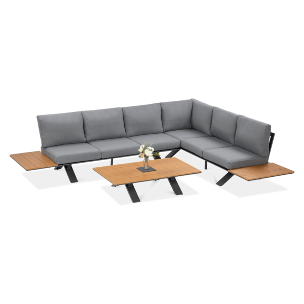 Narożnik ogrodowy SORRENTO WOOD Graphite