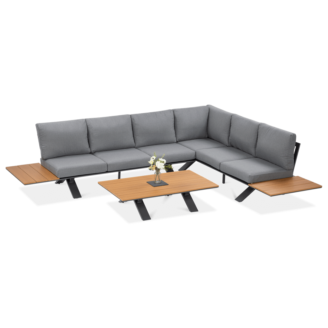 Zestaw mebli ogrodowych Sorrento Wood Graphite