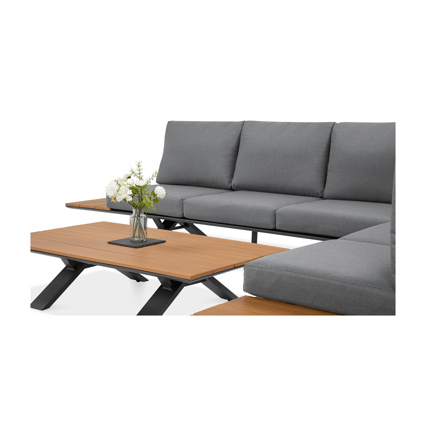 Komplet wypoczynkowy SORRENTO WOOD Graphite