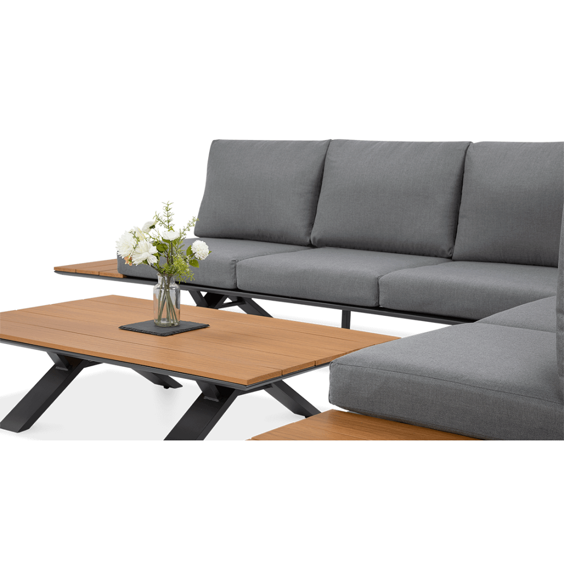 Komplet wypoczynkowy SORRENTO WOOD Graphite