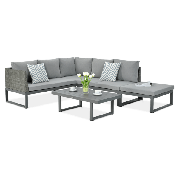 Narożnik ogrodowy DAVOS Grey - Focus Garden