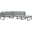 Narożnik davos grey bez stołu i dodatków