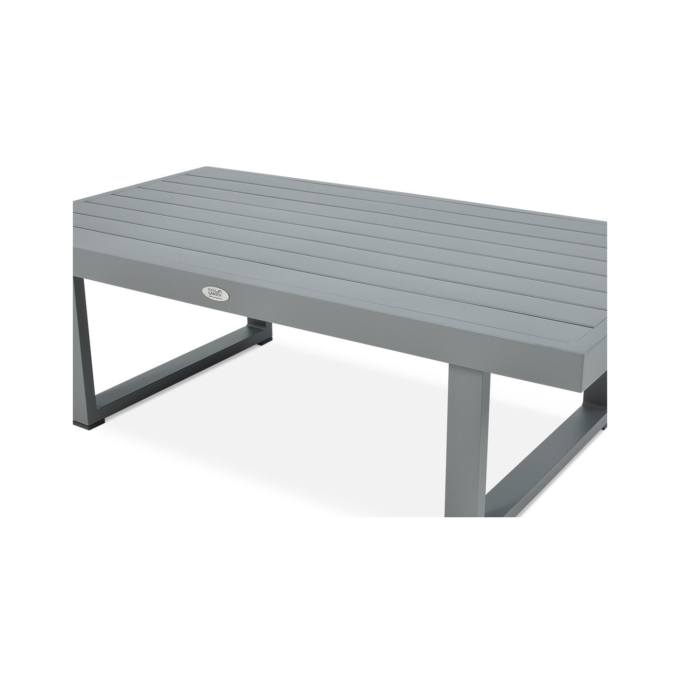 zbliżenie na szczegóły stołu z narożnika davos grey