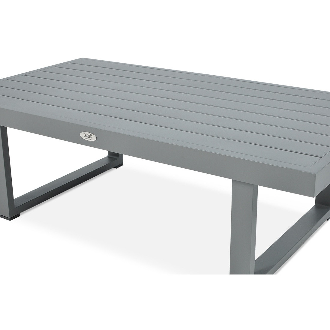 zbliżenie na szczegóły stołu z narożnika davos grey