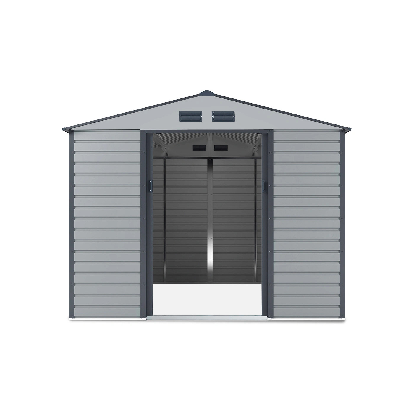 Widok na wnętrze domku narzędziowego MONTREAL 277x323cm