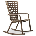 FOLIO ROCKING CHAIR + SKIDS TABACCO