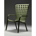 FOLIO ROCKING CHAIR + SKIDS TABACCO