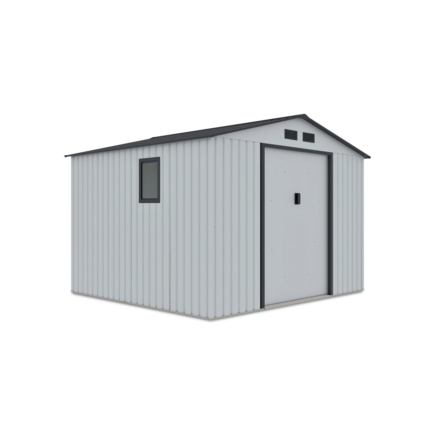 Widok na boczną ścianę z oknem domku ogrodowego Hudson - Hardmaister