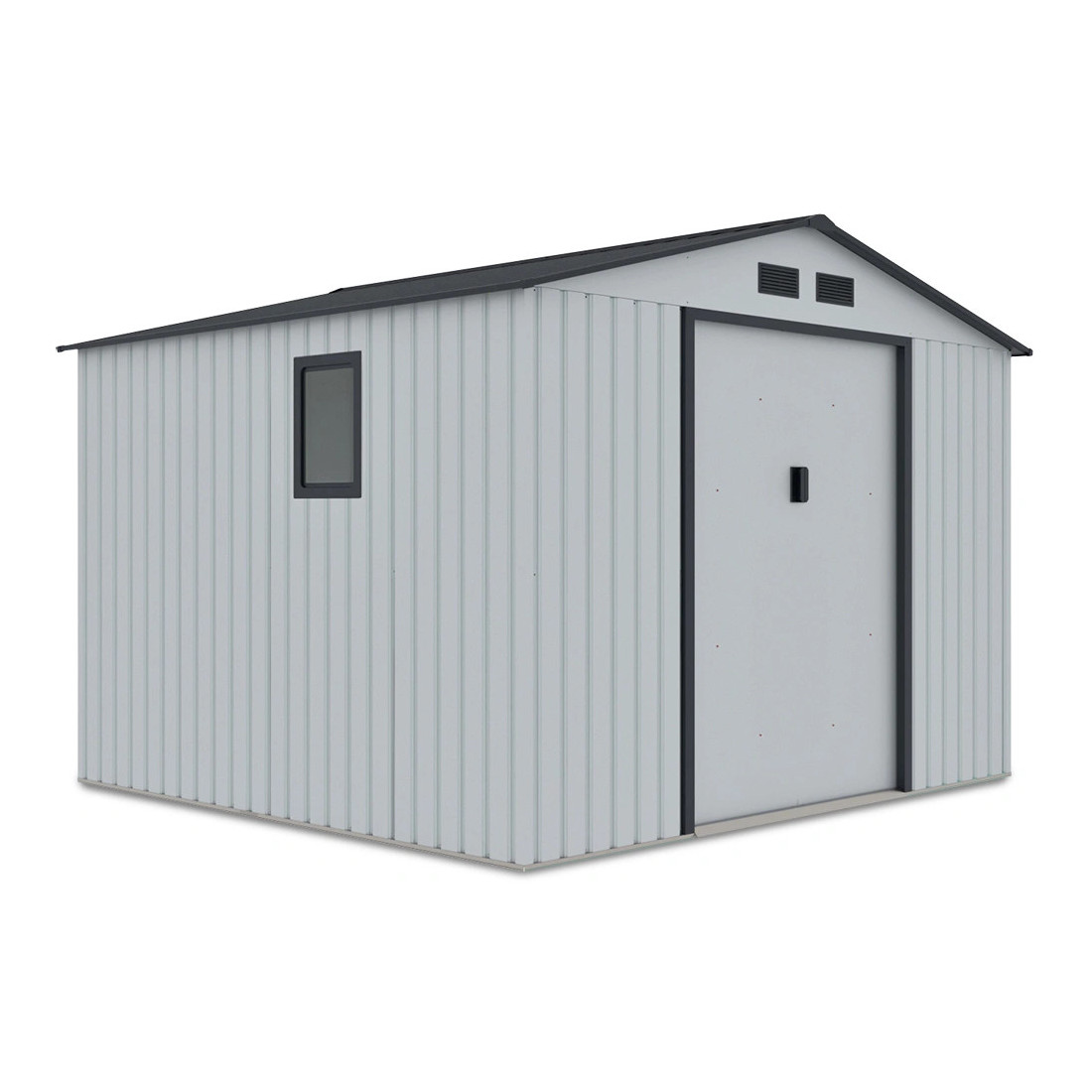 Widok na boczną ścianę z oknem domku ogrodowego Hudson - Hardmaister