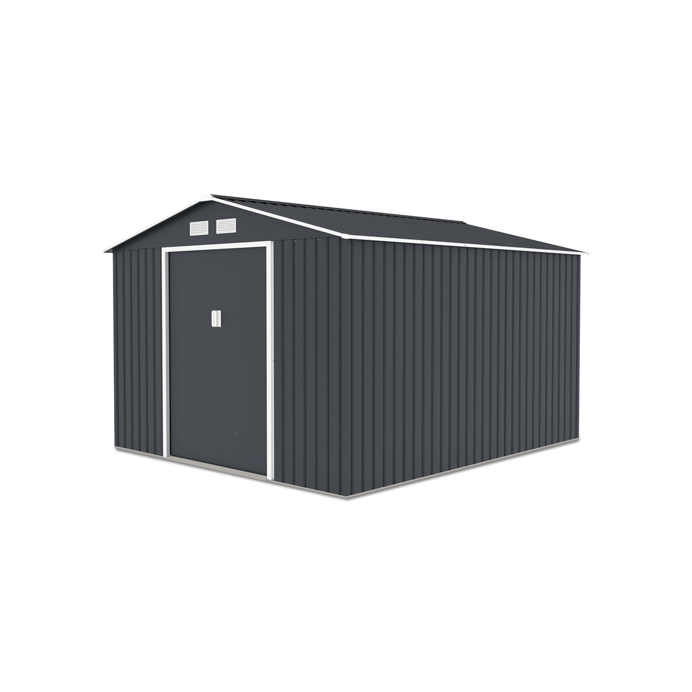 Domek narzędziowy HUDSON 277x319cm Cold Grey - widok z boku