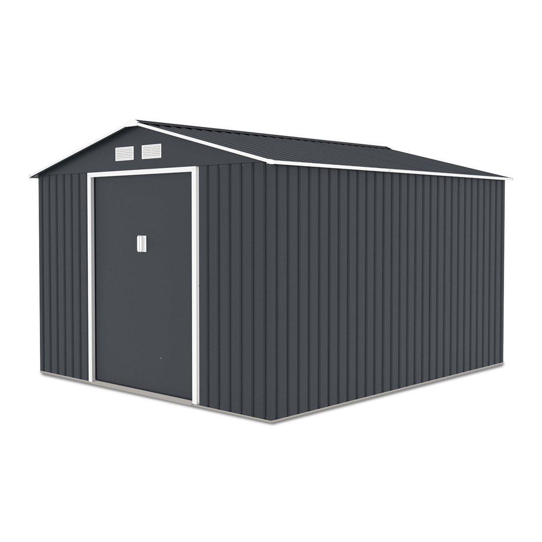 Domek narzędziowy HUDSON 277x319cm Cold Grey - widok z boku