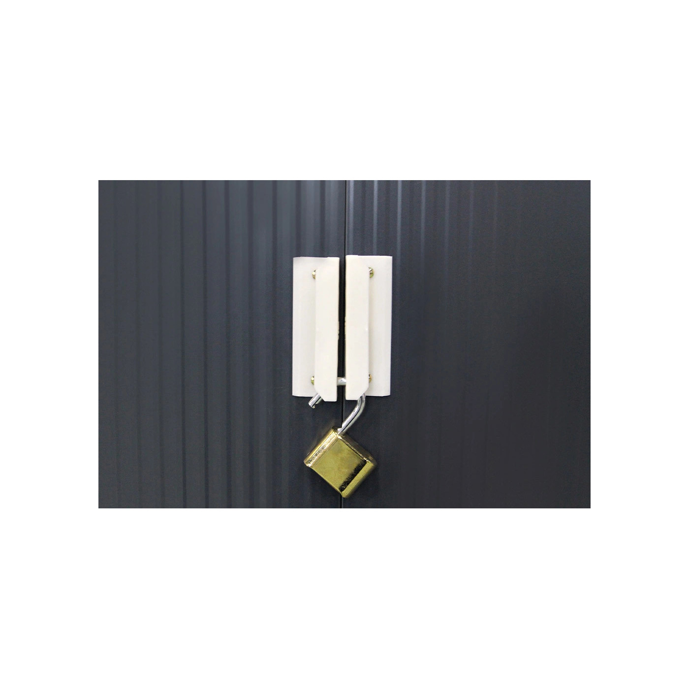 Zamek zabezpieczający domek na narzędzia Hudson 277x319 cm - Hardmaister