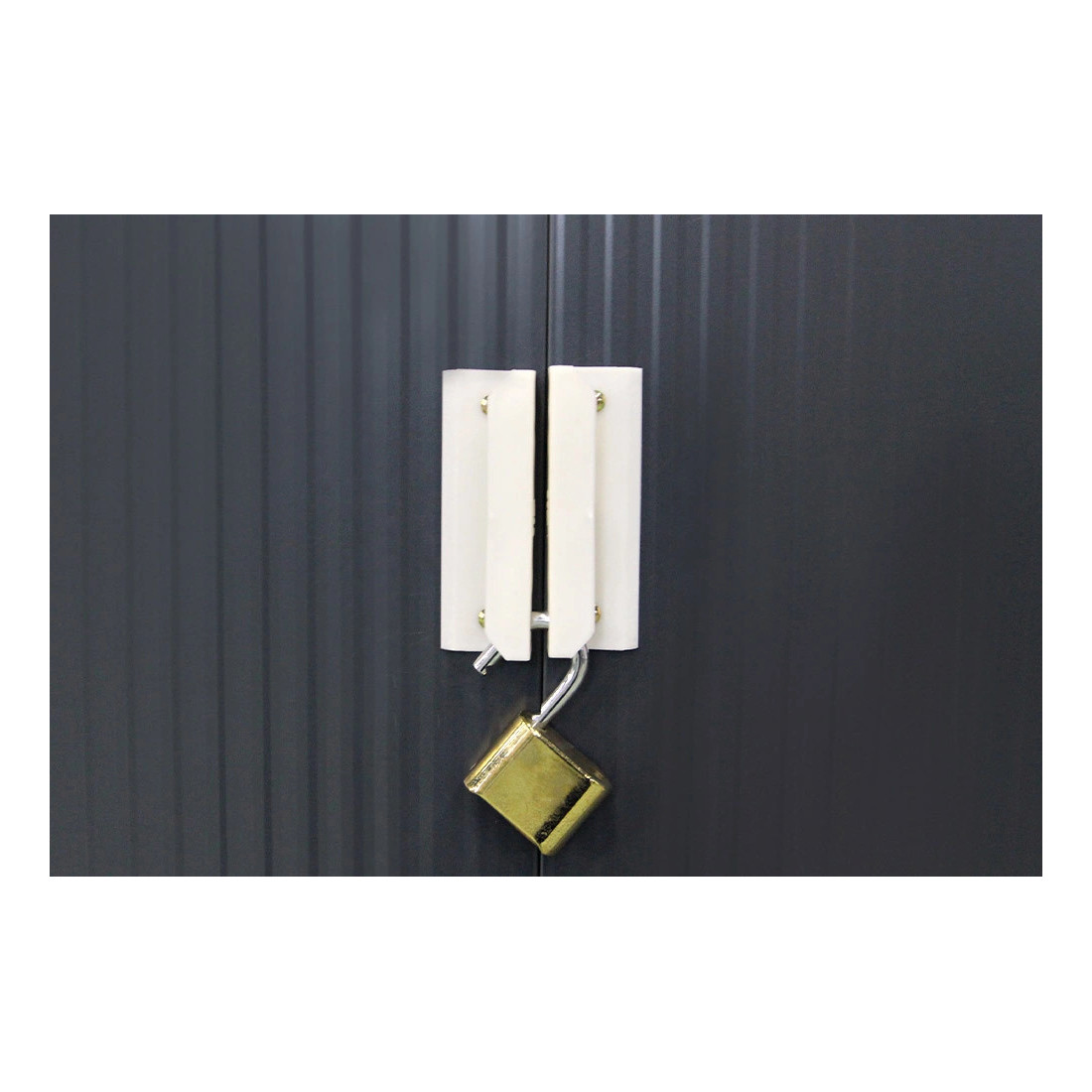 Zamek zabezpieczający domek na narzędzia Hudson 277x319 cm - Hardmaister