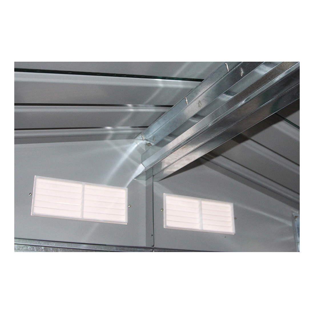 HUDSON 9x10 METAL SHED COLD GREY