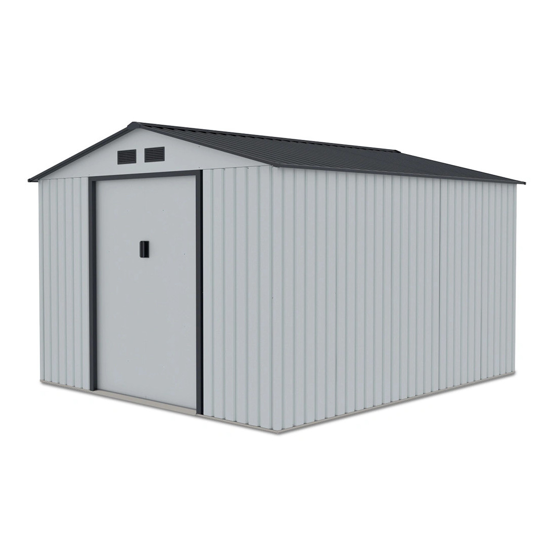 Widok z boku domku na narzędzia Hudson 277x319cm - Hardmaister