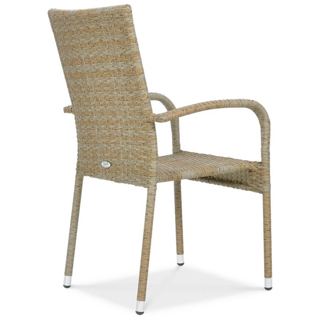 krzesło tył Zestaw ogrodowy technorattan FIESTA/LUGO 4+1 Beige