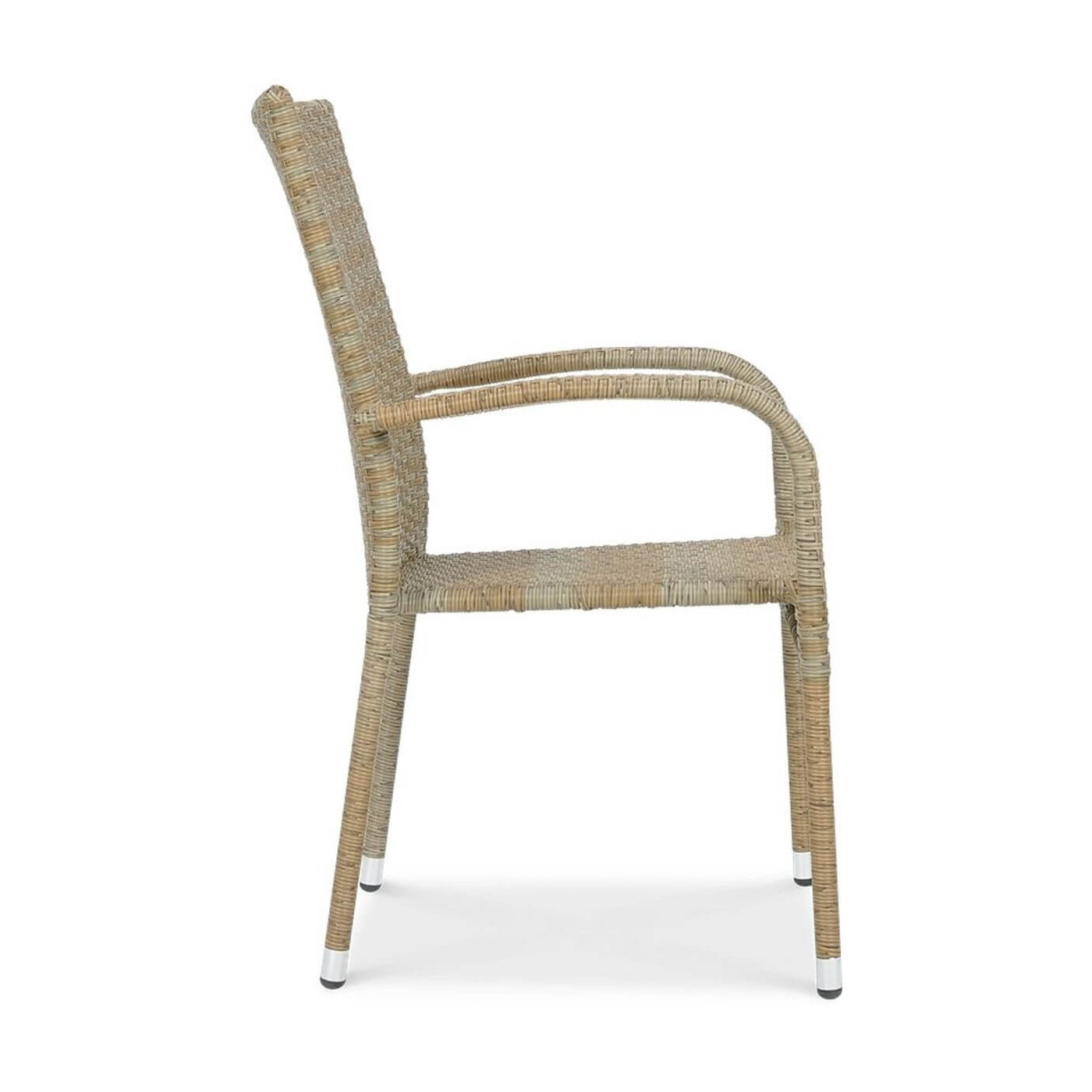 krzesło bok Zestaw ogrodowy technorattan FIESTA/LUGO 4+1 Beige