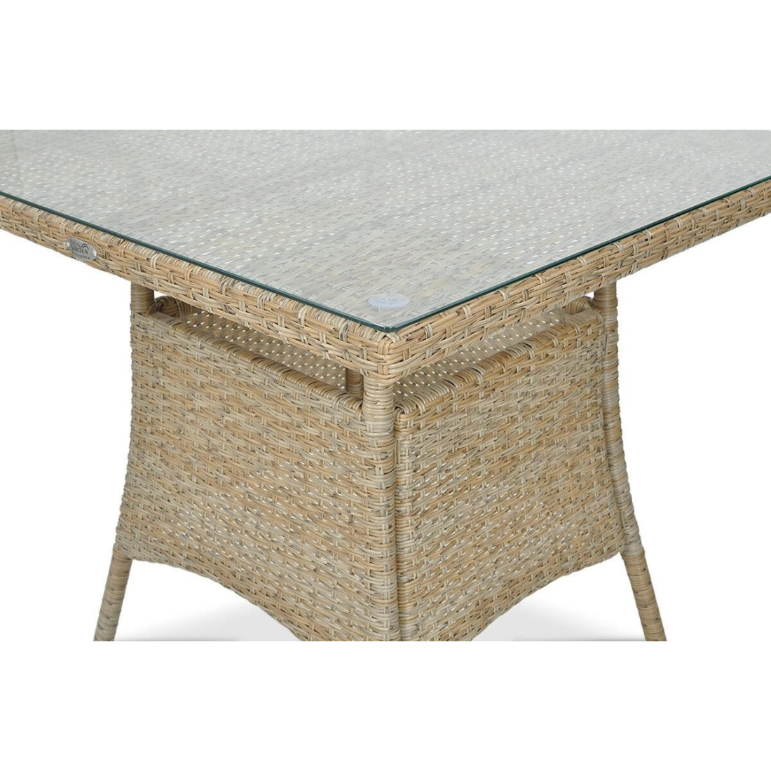 stolik detal Zestaw ogrodowy technorattan FIESTA/LUGO 4+1 Beige