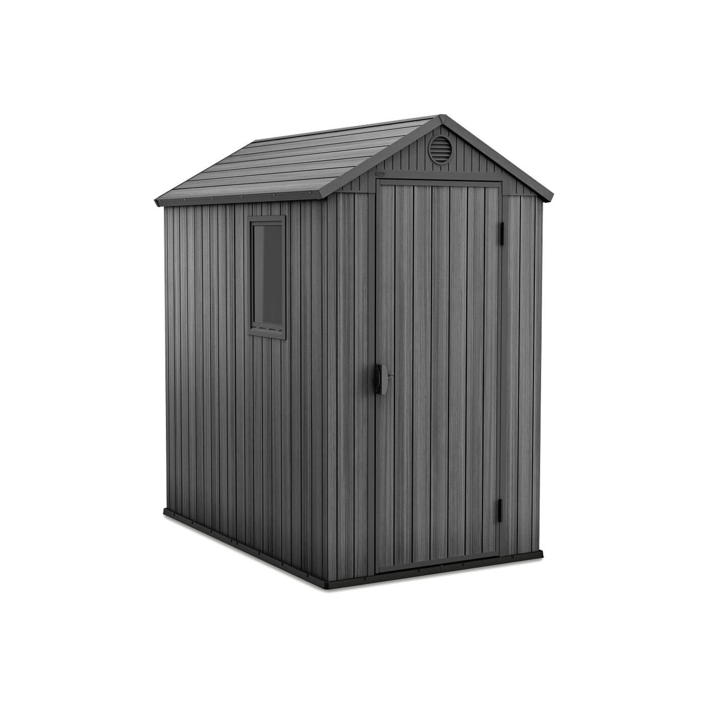 Grafitowy domek DARWIN o wymiarach 118x185cm na narzędzia ogrodowe