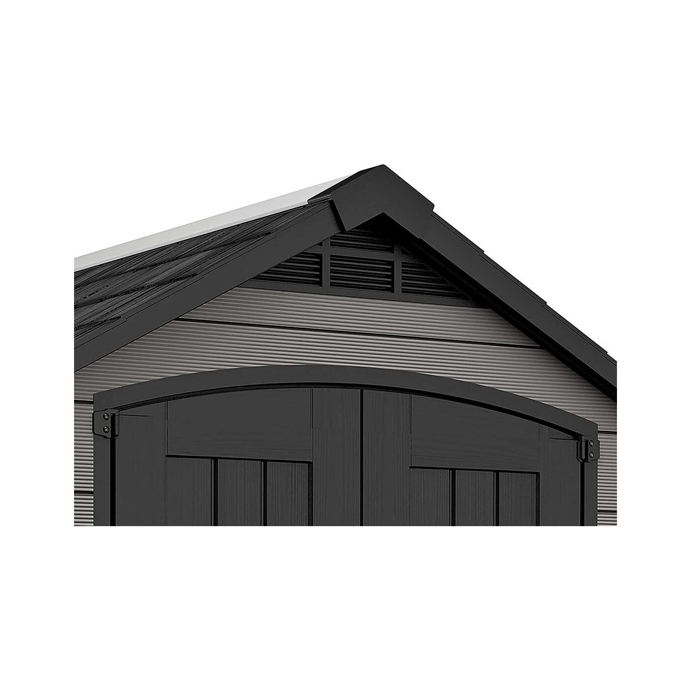 Zbliżenie na dwuspadowy dach oraz system wentylacyjny w narzędziowni PREMIER 757