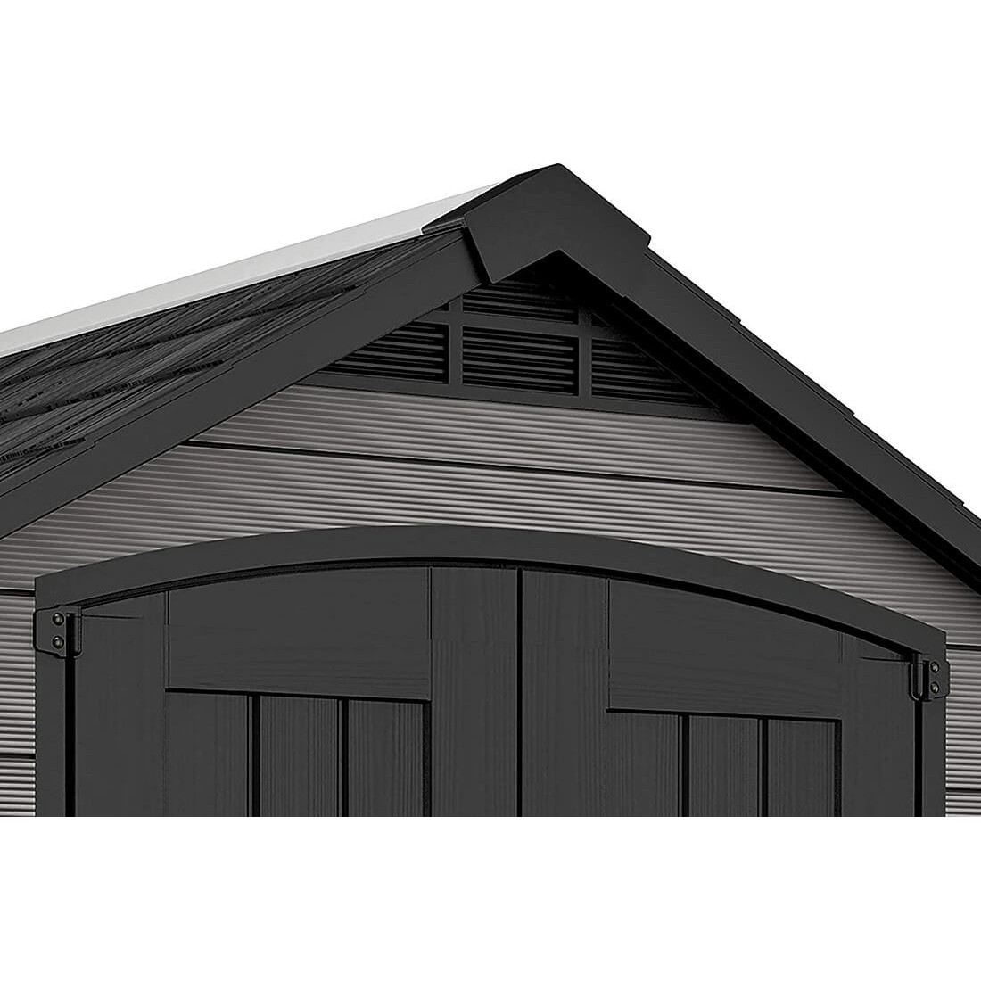 Zbliżenie na dwuspadowy dach oraz system wentylacyjny w narzędziowni PREMIER 757