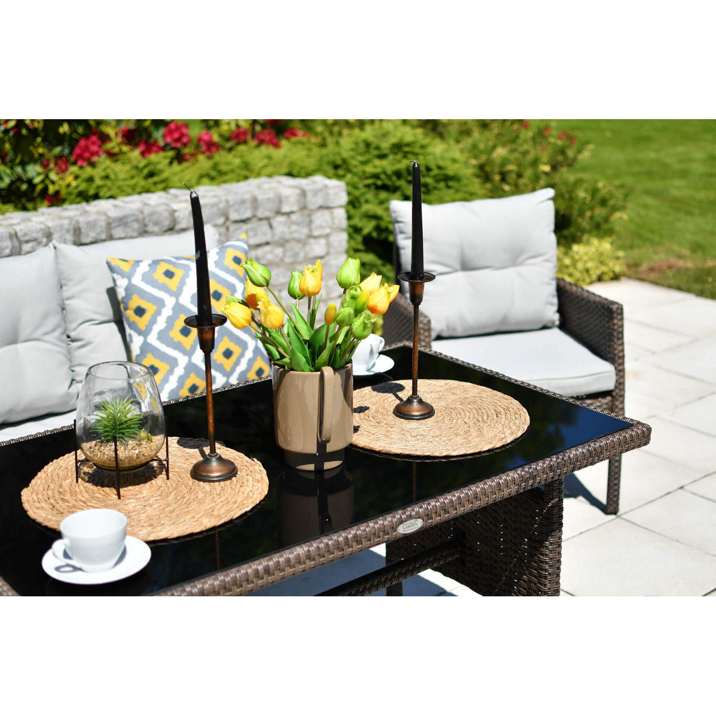 CORTINA CORNER SOFA + BROWN ARMCHAIR