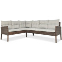 CORTINA CORNER SOFA + BROWN ARMCHAIR