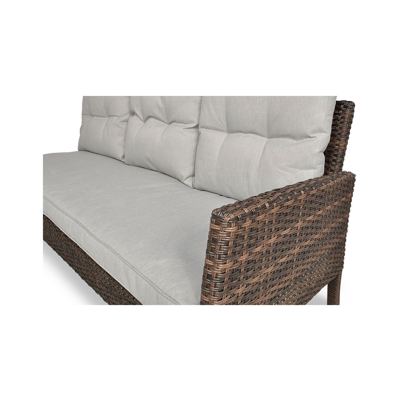 CORTINA CORNER SOFA + BROWN ARMCHAIR