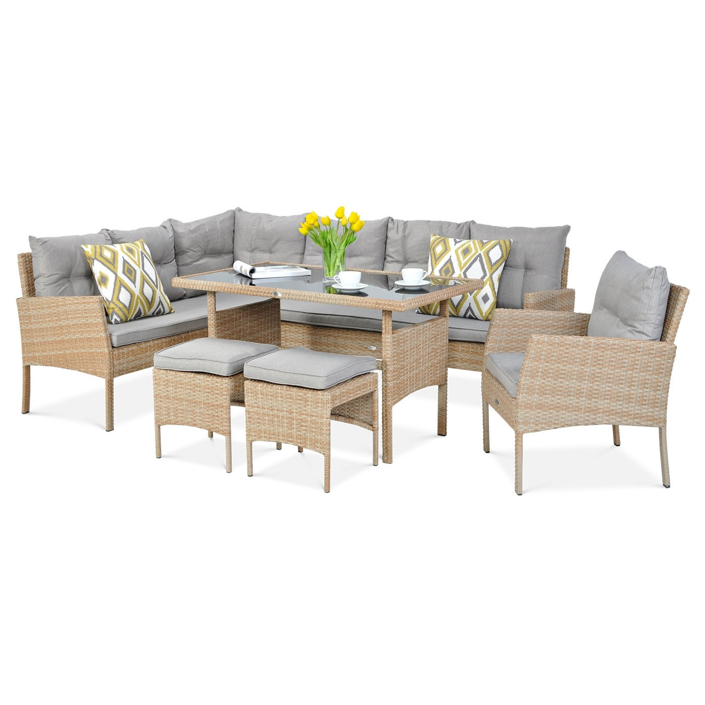 CORTINA CORNER SOFA + ARMCHAIR BEIGE