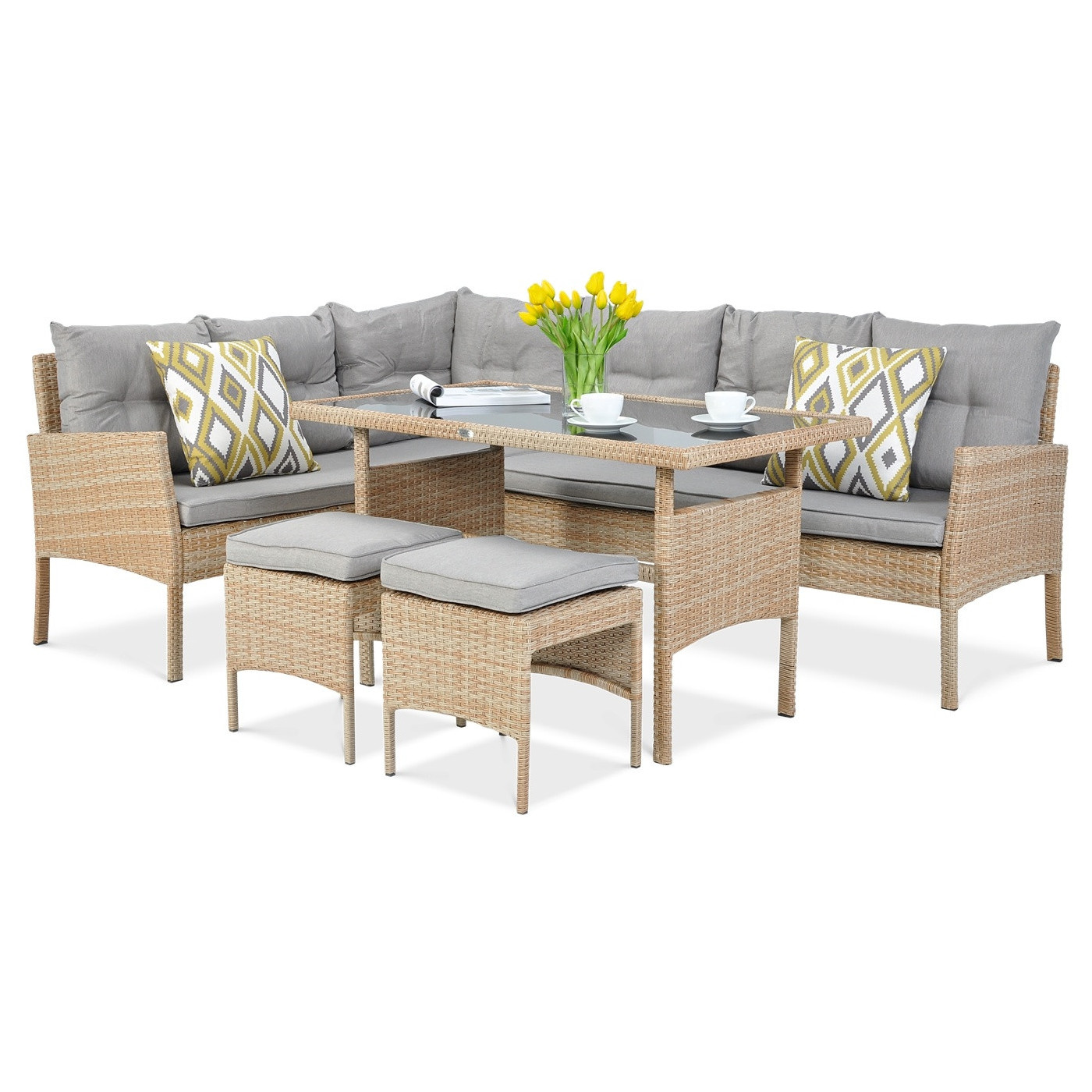 CORTINA CORNER SOFA + ARMCHAIR BEIGE