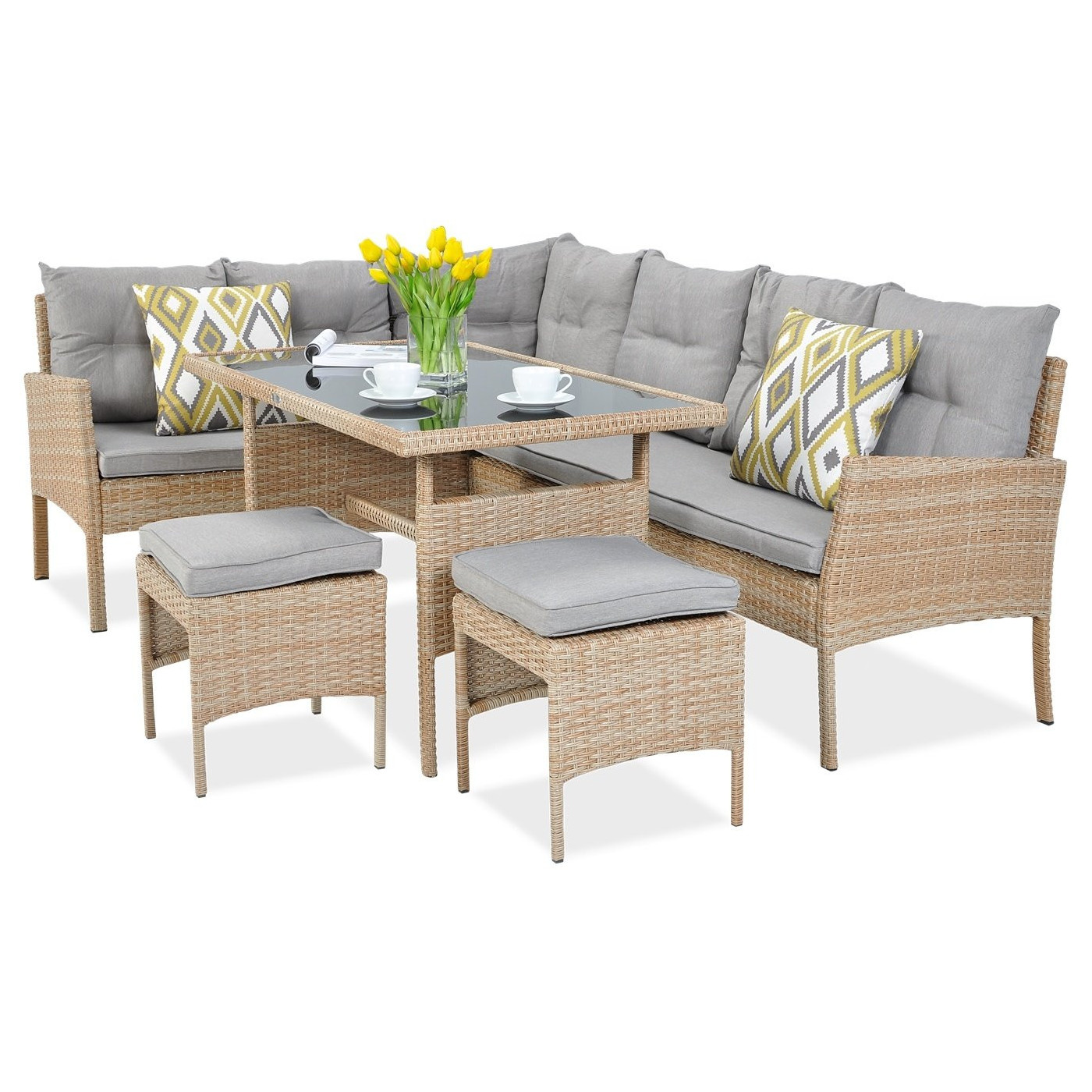 CORTINA CORNER SOFA + ARMCHAIR BEIGE