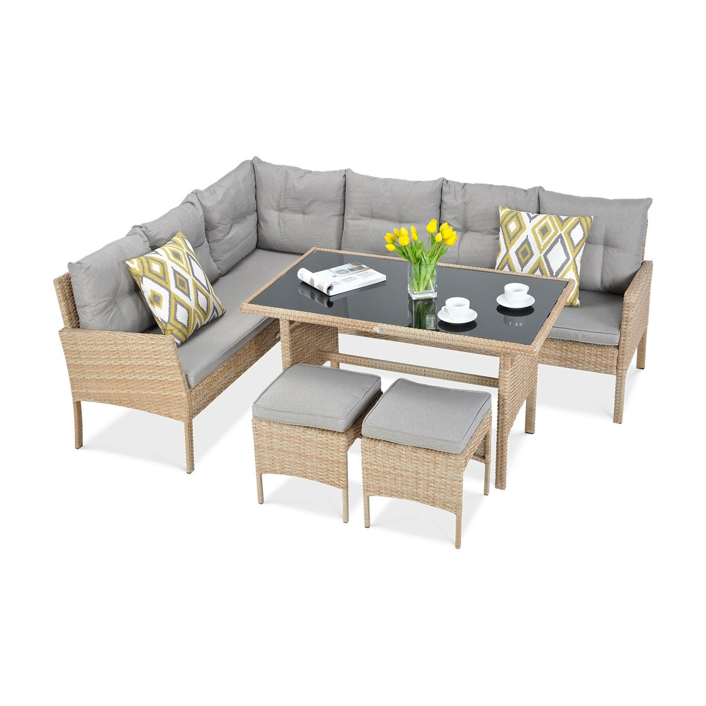 CORTINA NAROŻNIK+FOTEL BEIGE