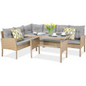 CORTINA CORNER SOFA + ARMCHAIR BEIGE